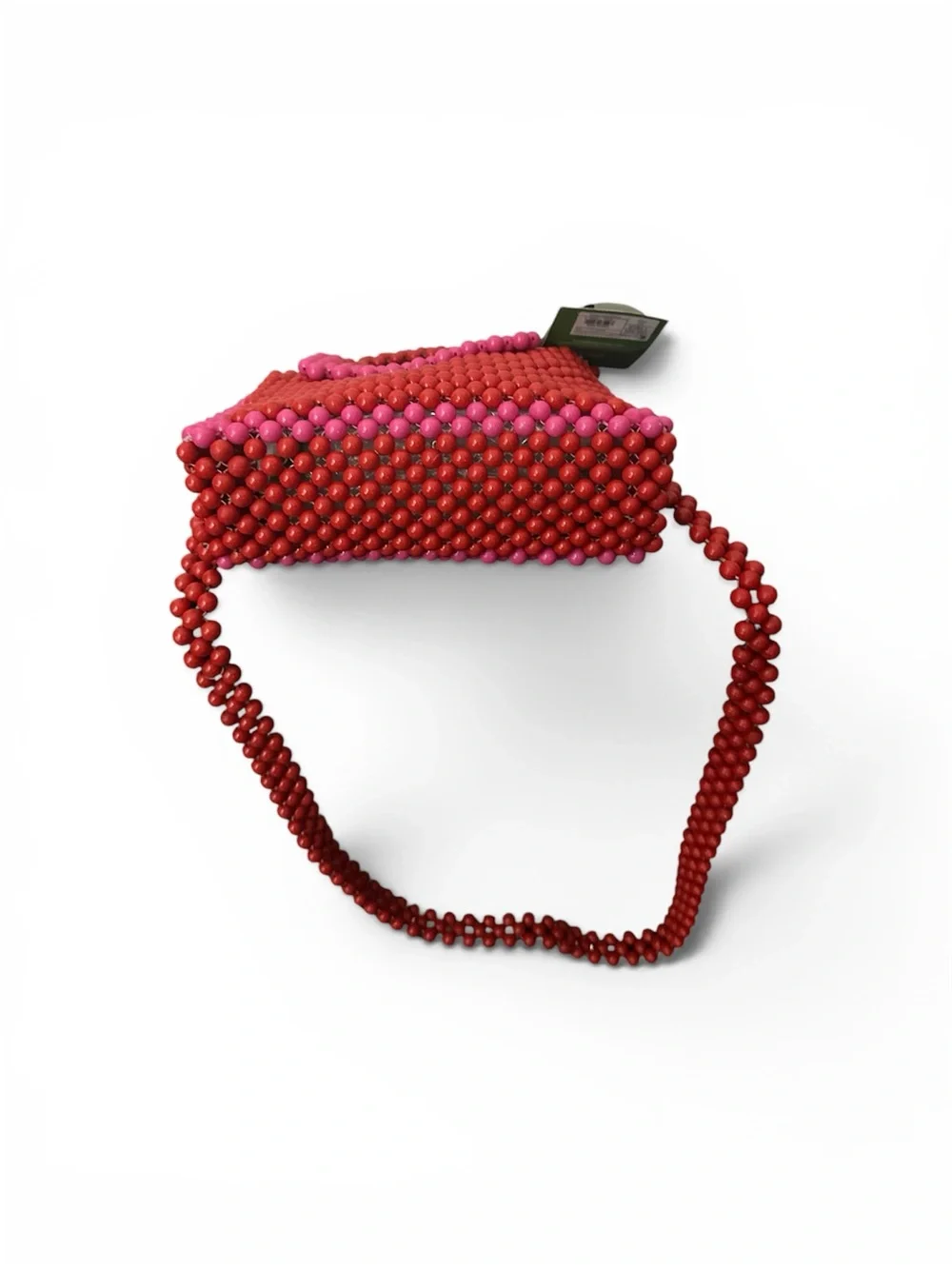 NWT Kate Spade x Target Beaded Crossbody Red and Pink Colorblock Mini Purse - Picture 4 of 9